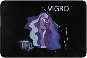 Virgo Zodiac Sign Bathroom Rugs Ultra Soft Non Slip Bath Mat Durable Kitchen Bedroom Rug 16x24 Inch Area Rug Door Mat - Virgo Car Floor Mat for men