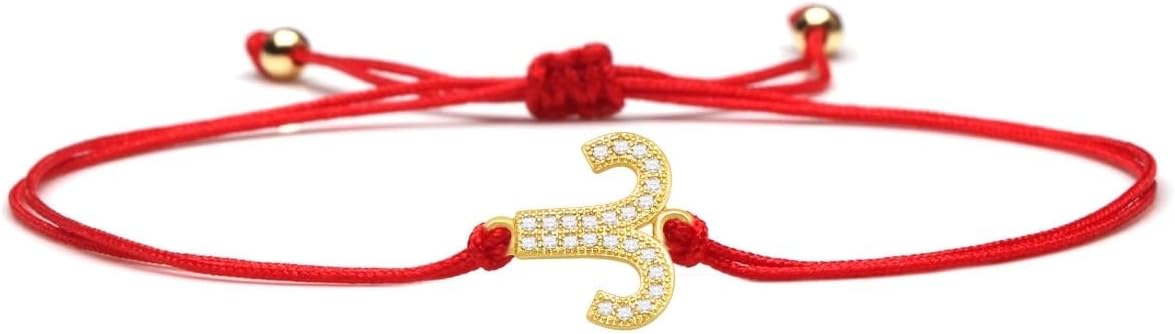 Your Zodiac Sign Red String Protection Bracelet - Aries Bracelet for men