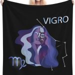 Virgo Zodiac Sign Throw Blanket for Couch 50"x40" Bed Sofa Super Soft Cozy Blanket Flannel Blankets & Throws - Virgo Blanket for men