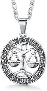 GHIUYUI - Libra Necklace for men