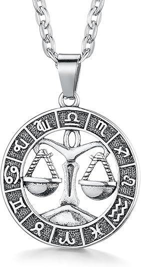 GHIUYUI - Libra Necklace for men