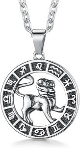 GHIUYUI - Leo Necklace for men