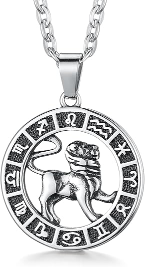 GHIUYUI - Leo Necklace for men