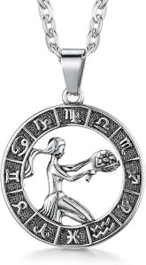 GHIUYUI - Virgo Necklace for men