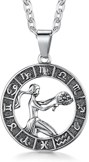GHIUYUI - Virgo Necklace for men