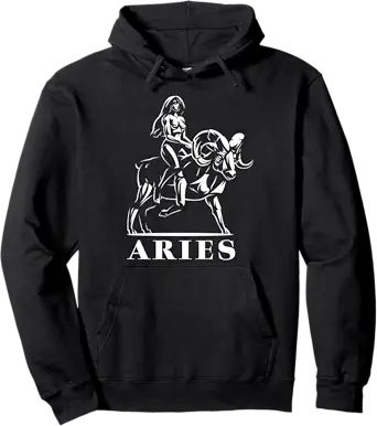 Astrological Sign Aries Birthday March April Ascendant Pullover Hoodie - Aries Hoodie for men
