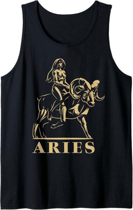 Astrological Sign Aries Birthday March April Ascendant Tank Top - Aries T-Shirt for men