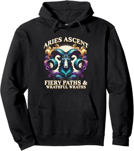 Zodiac Sign Aries Ascent Pullover Hoodie - Aries Hoodie for men