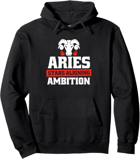 Aries Sign Zodiac - Star Horoscope Starsign Pullover Hoodie - Aries Hoodie for men
