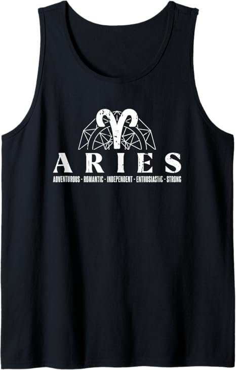 Aries Sign - Horoscope Star Zodiac Starsign Traits Tank Top - Aries T-Shirt for men