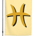 Zodiac Sign Pisces Symbol Garden Flag 12x18 Inch Double Sided Home Decor Banner Yard Outdoor Flag Garden Welcome Flags - Pisces Home Decor for men