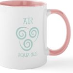 CafePress Air Sign Symbol Astrology Aquarius Mugs 11 oz (325 ml) Ceramic Coffee Mug - Aquarius Mug for men