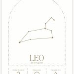 Bliss Monkey Co. Leo Zodiac Star Sign Poster - Astrology Astrological Sign Symbol for Leo Star Sign Poster- 12 x 18 Inch Poster - Unframed - Premium 100lb Gloss - Made In USA - BMCP0209 - Leo Canvas for men