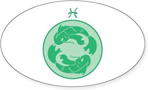CafePress Pisces Sticker Oval Car Bumper Sticker - Pisces Car Accessories for men