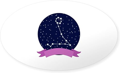 CafePress Constellation Pisces Sticker Oval Car Bumper Sticker - Pisces Car Accessories for men