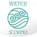 CafePress Water Sign Symbol Astrology Scorpio Sticker Oval Car Bumper Sticker - Scorpio Sticker for men
