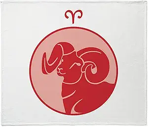 CafePress Aries Throw Blanket Super Soft Fleece Plush Throw Blanket, 60"x50" - Aries Blanket for men