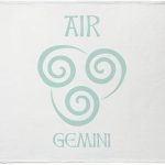CafePress Air Sign Symbol Astrology Gemini Throw Blanket Super Soft Fleece Plush Throw Blanket, 60"x50" - Gemini Blanket for men