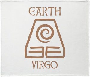 CafePress Earth Sign Symbol Astrology Virgo Throw Blanket Super Soft Fleece Plush Throw Blanket, 60"x50" - Virgo Blanket for men