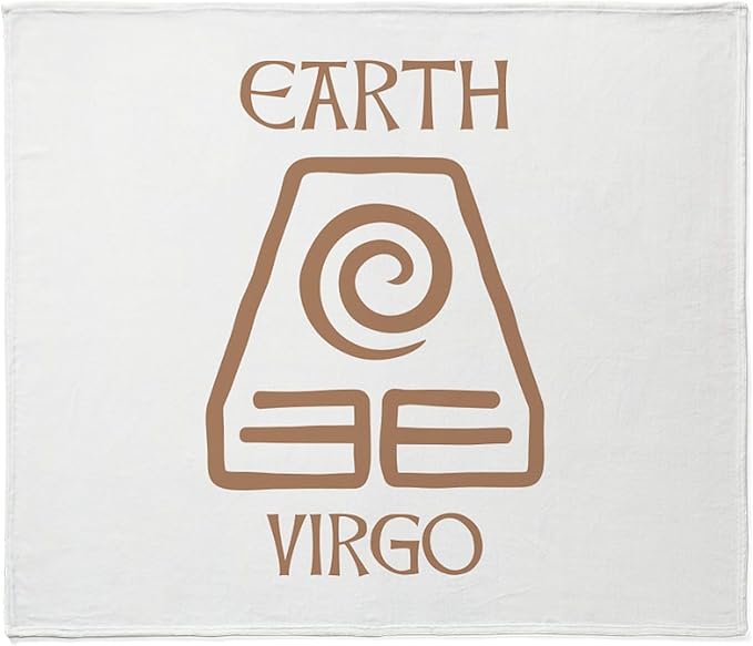 CafePress Earth Sign Symbol Astrology Virgo Throw Blanket Super Soft Fleece Plush Throw Blanket, 60"x50" - Virgo Blanket for men