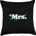Mrs. Aquarius Throw Pillow - Aquarius Pillow for men