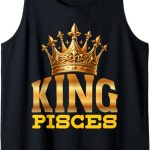 Pisces Zodiac Sign Birthday King - Pisces T-Shirt for men