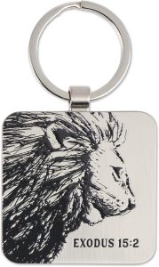 Christian Art Gifts - Leo Keychain for men