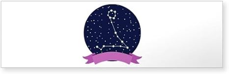 CafePress Constellation Pisces 10"x3" Rectangle Vinyl Bumper Sticker Car Decal - Pisces Car Accessories for men