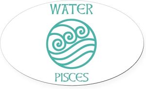 CafePress Water Sign Symbol Astrology Cancer Euro Oval Car Bumper Magnet - Cancer Car Accessories for men