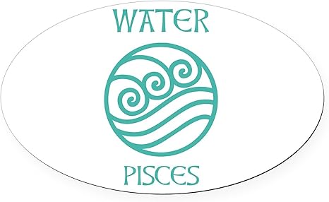 CafePress Water Sign Symbol Astrology Cancer Euro Oval Car Bumper Magnet - Cancer Car Accessories for men