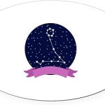 CafePress Constellation Pisces Euro Oval Car Bumper Magnet - Pisces Car Accessories for men