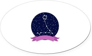 CafePress Constellation Pisces Euro Oval Car Bumper Magnet - Pisces Car Accessories for men