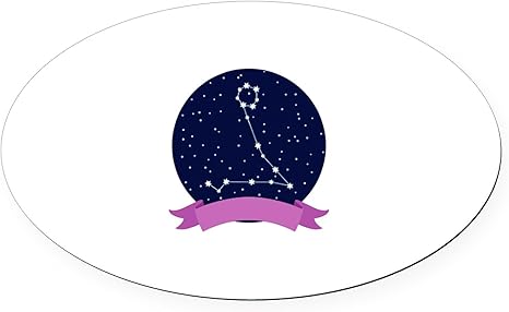 CafePress Constellation Pisces Euro Oval Car Bumper Magnet - Pisces Car Accessories for men