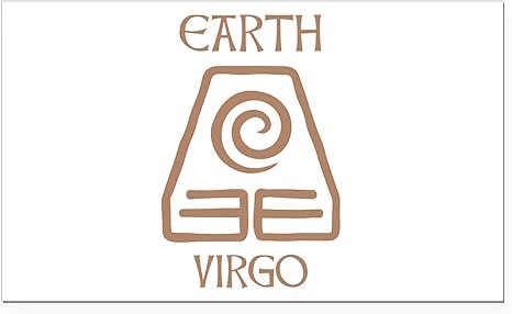 CafePress Earth Sign Symbol Astrology Virgo Rectangle Car Ma Rectangle Car Bumper Magnet - Virgo Car Floor Mat for men