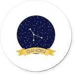 CafePress Constellation Cancer 5.5" Round Car Magnet Magnetic Bumper Display - Cancer Car Accessories for men