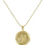 Gold Scorpion Pendant Necklace for Women 14K Gold Plated Scorpion Coin Necklace Simple Minimalist Horoscope Zodiac Medallion Charm Necklace Adjustable Trendy Animal Jewelry Gifts for Men - Scorpio Accessories for men