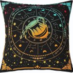 Erosebridal Astrology Throw Pillow Cover 20x20 Inch,Twelve Constellation Sign Pillow Cover,Celestial Aquarius Cushion Cover,Colorful Ombre Cosmic Galaxy Decorative Accent Pillow Case - Aquarius Pillow for men
