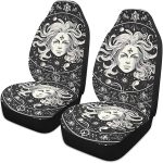 Kigai Zodiac Symbols Pattern Car Seat Covers Universal Non-Slip Car Seat Cover Breathable Stain Resistant Seats Covers for Cars - Aquarius Car Seat Cover for men