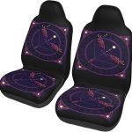 Sagittarius Zodiac Sign Astrology Constellations Car Seat Covers 2 Pack Universal Bucket Front Steats Cover Protector Cushion for Truck SUV Van - Aquarius Car Seat Cover for men