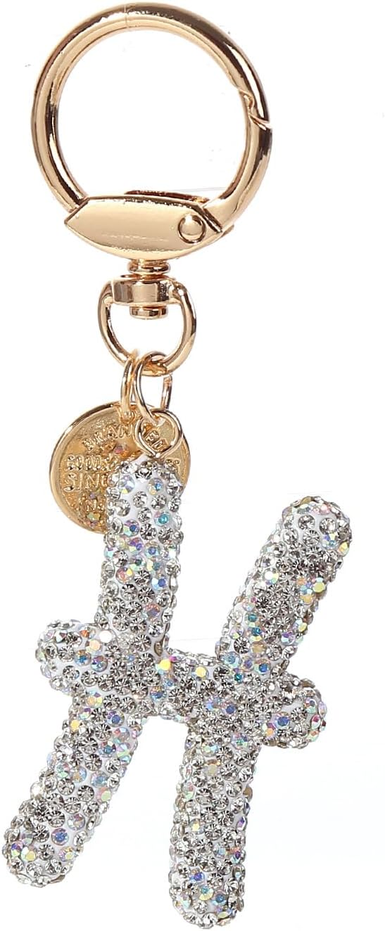 Rhinestone Zodiac Sign Horoscope Charms Key Ring 12 Constellation Astrology Key Chain for Women Birthday Jewelry - Pisces Car Accessories for men