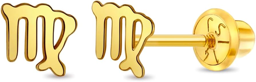 In Season Jewelry - Virgo Earrings for men