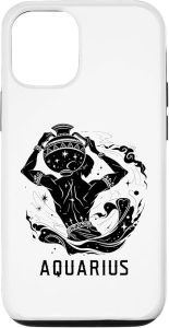 iPhone 13 Aquarius Astrology Zodiac Sign Whimsical Astrological Symbol Case - Aquarius Phone Case for men
