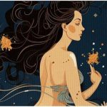 Kitchen Mat Cushioned Anti Fatigue Rug Virgo Zodiac Sign Girl Cartoon 15.7"x29.5" Waterproof, Non Slip, Comfort Desk/Floor Mats for House Sink - Virgo Car Floor Mat for men