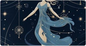 Kitchen Mat Cushioned Anti Fatigue Rug Virgo Zodiac Sign Girl Cute 15.7"x29.5" Waterproof, Non Slip, Comfort Desk/Floor Mats for House Sink - Virgo Car Floor Mat for men