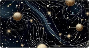 Kitchen Mat Cushioned Anti Fatigue Rug Virgo Zodiac Sign 15.7"x29.5" Waterproof, Non Slip, Comfort Desk/Floor Mats for House Sink - Virgo Car Floor Mat for men