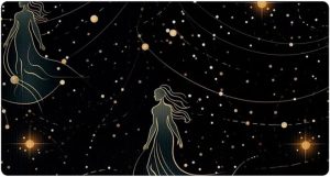 Kitchen Mat and Rugs Cushioned, 15.7"x 29.5",Non Slip Waterproof Absorb Oil Comfort Mat for Kitchen, Floor Home, Office, Sink, Laundry - Virgo Zodiac Sign - Virgo Car Floor Mat for men