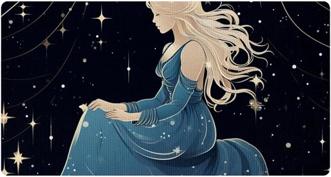 Kitchen Mats with Pretty Girl Virgo Zodiac Sign - Anti Fatigue Floor Rug, Non-Slip and Waterproof, Perfect for Kitchen Floor Home Laundry - Virgo Car Floor Mat for men