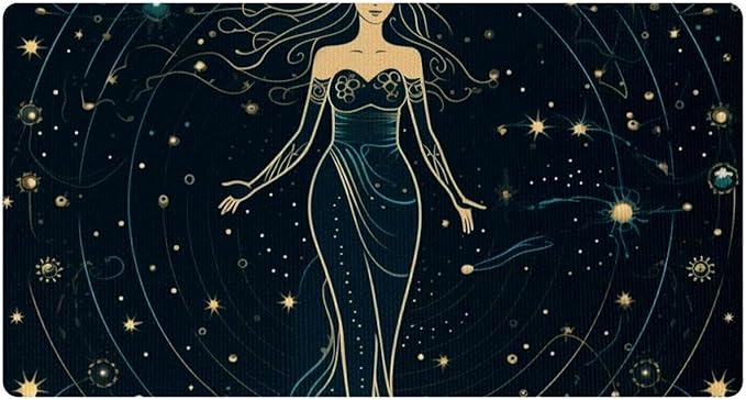 Kitchen Mats with Virgo Zodiac Sign Girl - Anti Fatigue Floor Rug, Non-Slip and Waterproof, Perfect for Kitchen Floor Home Laundry - Virgo Car Floor Mat for men