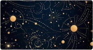 Kitchen Mat Cushioned Anti Fatigue Rug Virgo Zodiac Sign Pattern 15.7"x29.5" Waterproof, Non Slip, Comfort Desk/Floor Mats for House Sink - Virgo Car Floor Mat for men