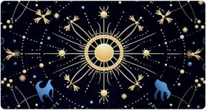 Kitchen Mat and Rugs Cushioned, 15.7"x 29.5",Non Slip Waterproof Absorb Oil Comfort Mat for Kitchen, Floor Home, Office, Sink, Laundry - Virgo Zodiac Sign - Virgo Car Floor Mat for men